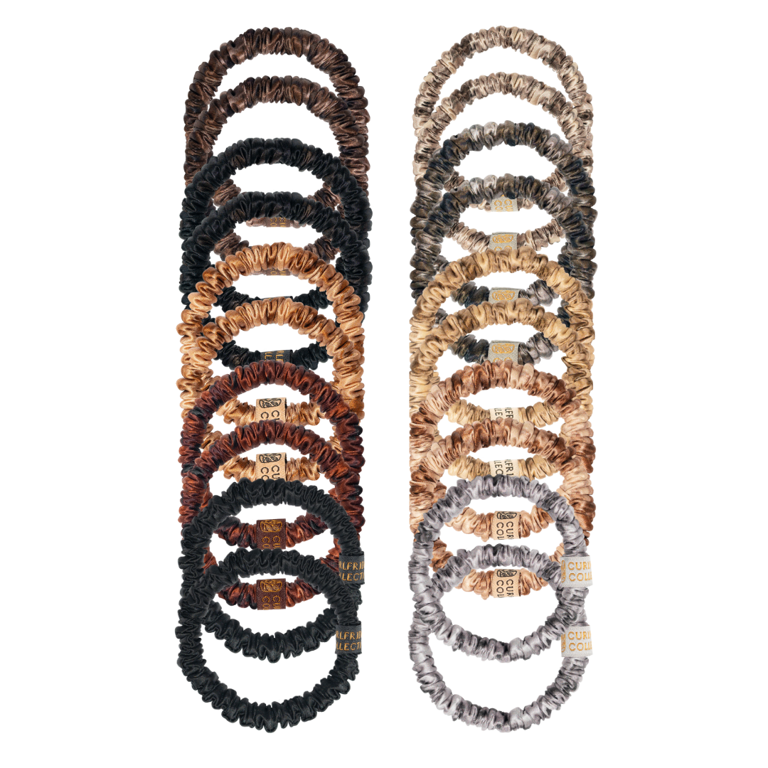 Holiday Hair Match Skinny Scrunchies to Match all Curl Colors