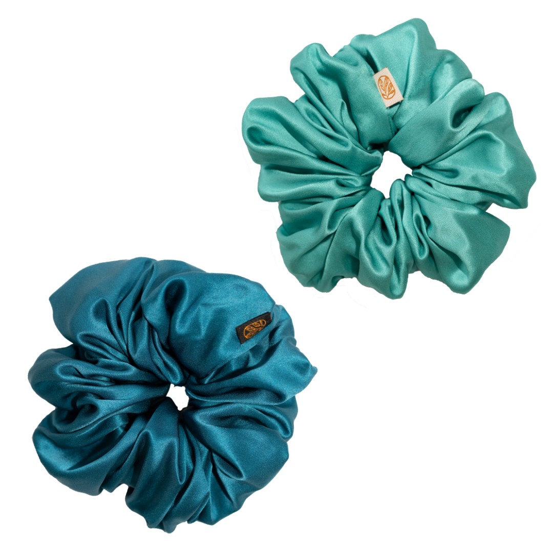 Silk Scrunchie Duo Curlfriend Collective